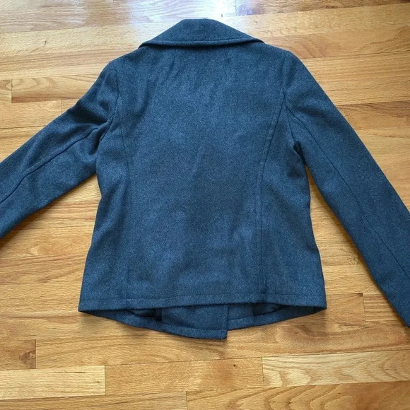 💥5/$10💥 GAP Kid’s Pea Coat Gray XS GIRL - Picture 5 of 5